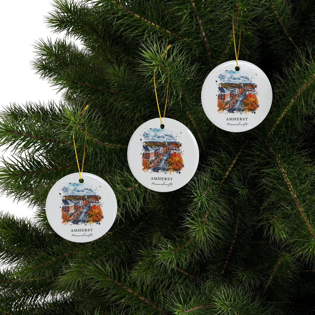 Amherst, Massachusetts Christmas Ornament