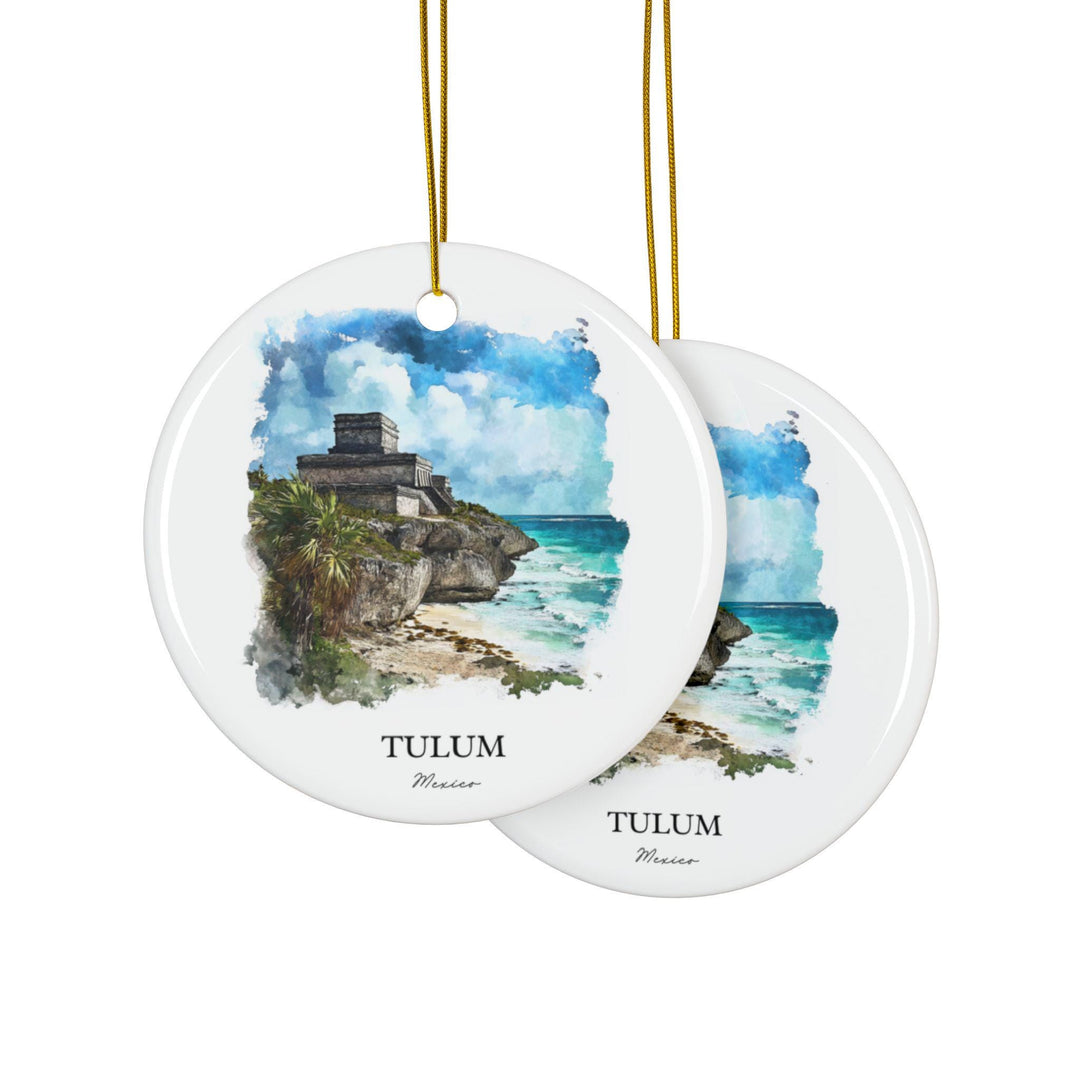 Tulum Mexico Ornament: Unique Tulum Souvenir, Tulum Xmas Decor, and Authentic Tulum MX Gift