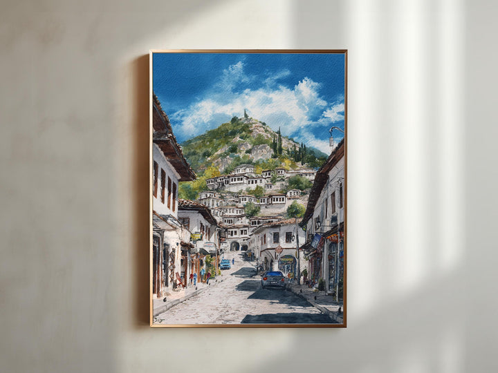 Berat, Albania – Watercolor Art Print
