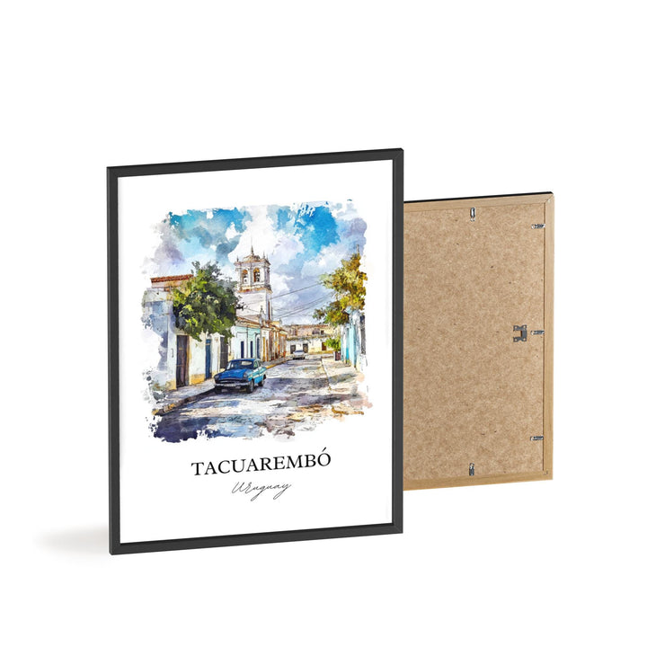 Tacuarembo Wall Art, Uruguay Travel Print, Uruguay Watercolor Art, Tacuarembo Gift, Travel Print, Travel Poster, Housewarming Gift