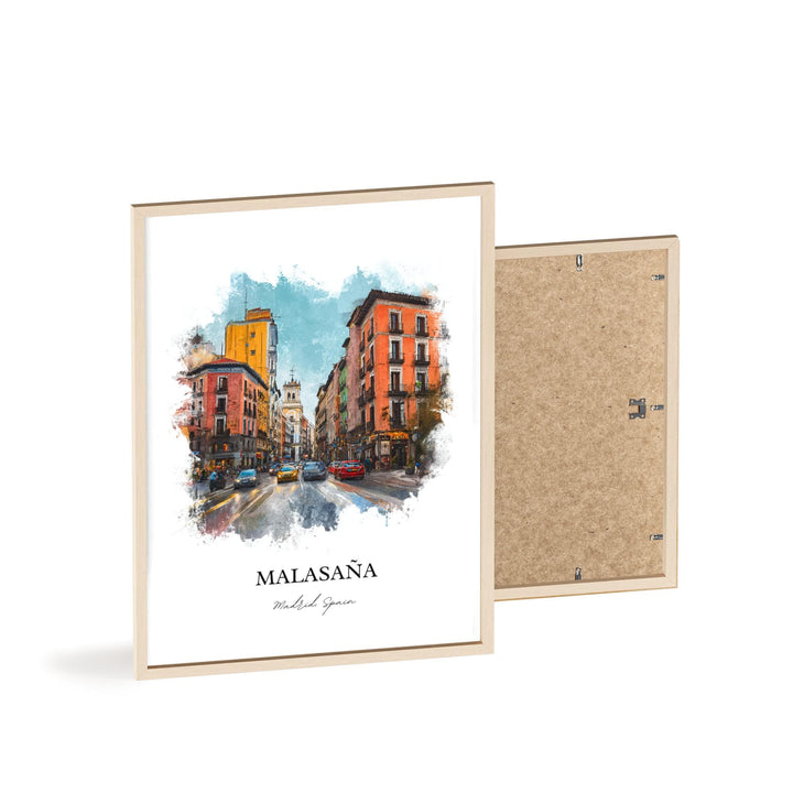 Malasaña, Spain – Watercolor Art Print