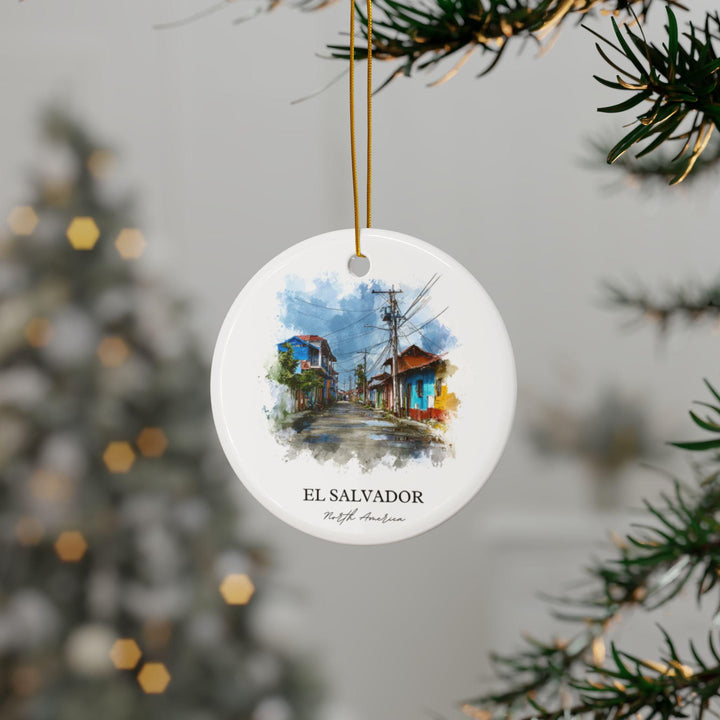 El Salvador Ornament: Unique El Salvador Souvenir, El Salvador Xmas Decor, and Authentic El Salvador Gift
