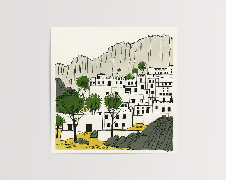 Modern Pakistan Art, Pakistan Print, Unique Pakistani Art, Pakistan Scenery Gift, Travel Poster, Housewarming Gift