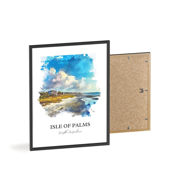 Isle of Palms SC Wall Art, Charleston SC Print, South Carolina Artwork, Isle of Palms Gift, Travel Print, Travel Poster, Housewarming Gift
