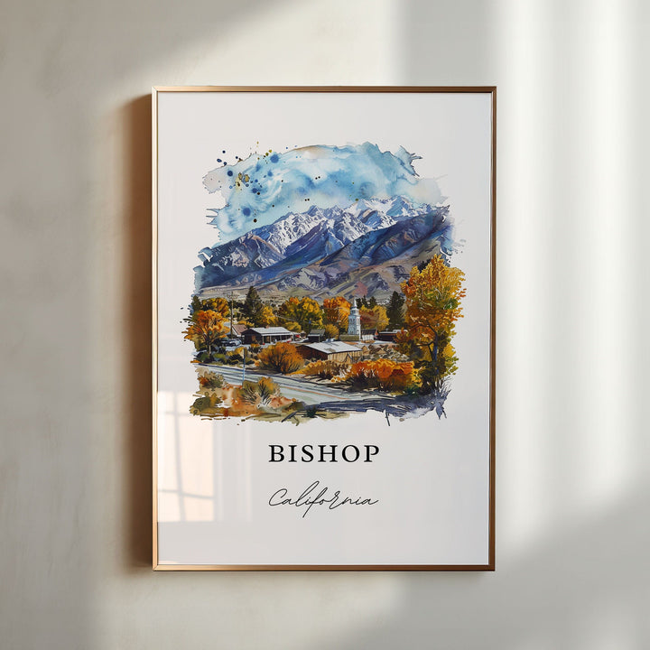 Bishop, California – Watercolor Art Print