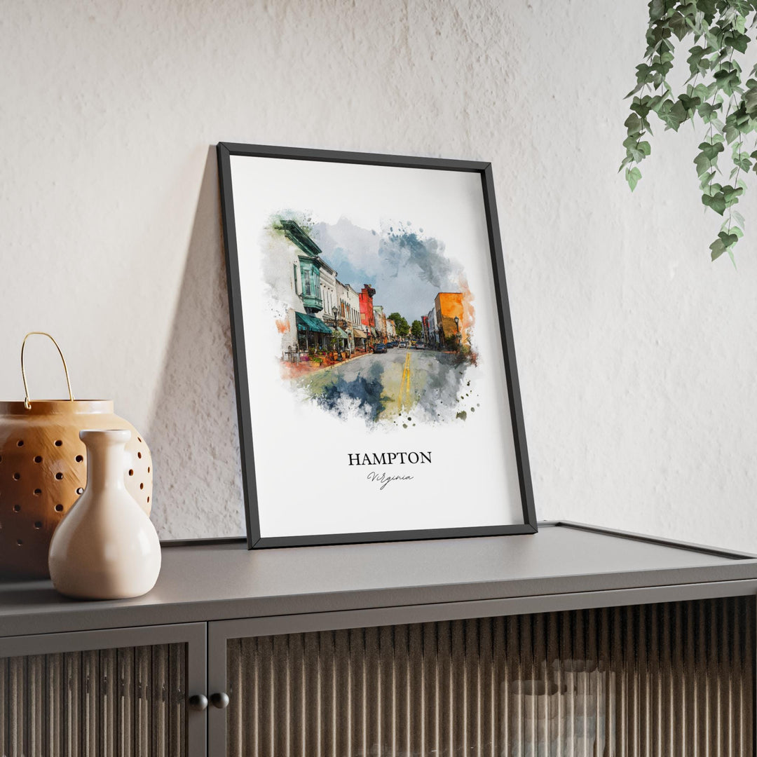 Hampton, Virginia, USA – Watercolor Art Print