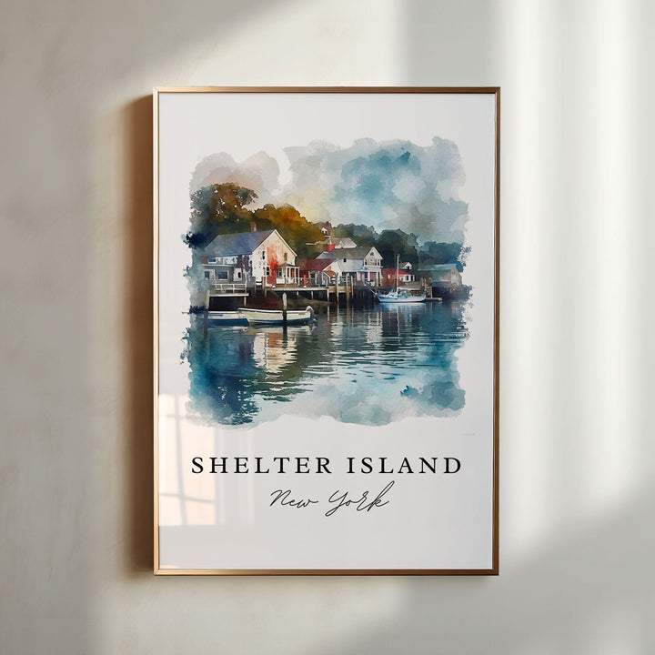 Shelter Island NY wall art - New York, Shelter Island print, Shelter Island Wedding gift, Birthday present, Custom Text, Perfect Gift