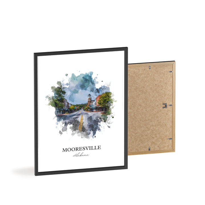 Mooresville, Alabama – Watercolor Art Print