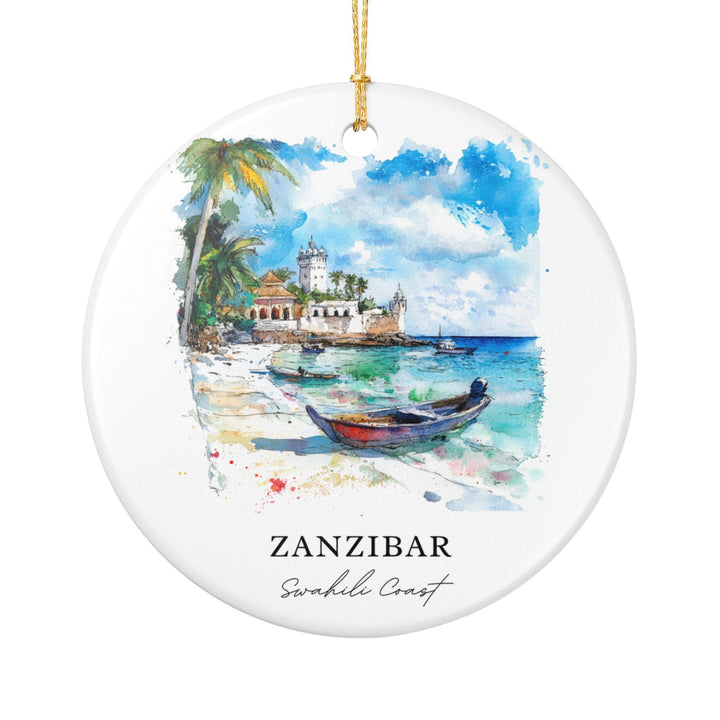 Zanzibar Ornament: Unique Zanzibar Souvenir, Swahili Coast Xmas Decor, and Authentic Zanzibar City Gift