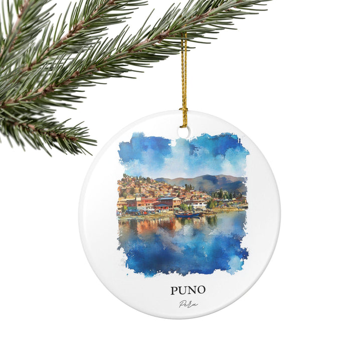 Puno Peru Ornament: Unique Puno Peru Souvenir, Peru Xmas Decor, and Authentic Puno Peru Gift