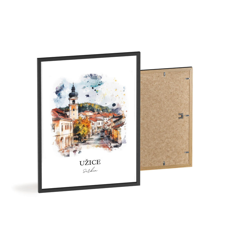 Uzice Serbia Wall Art, Zlatibor District Print, Serbia Watercolor Art, Uzice Serbia Gift, Travel Print, Travel Poster, Housewarming Gift