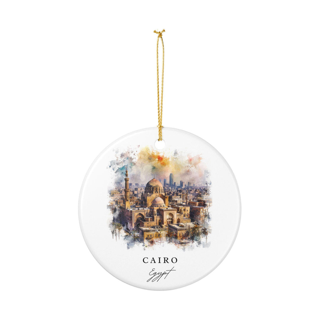 Cairo Egypt Ornament: Unique Cairo Egypt Souvenir, Egypt Xmas Decor, and Authentic Egypt Gift