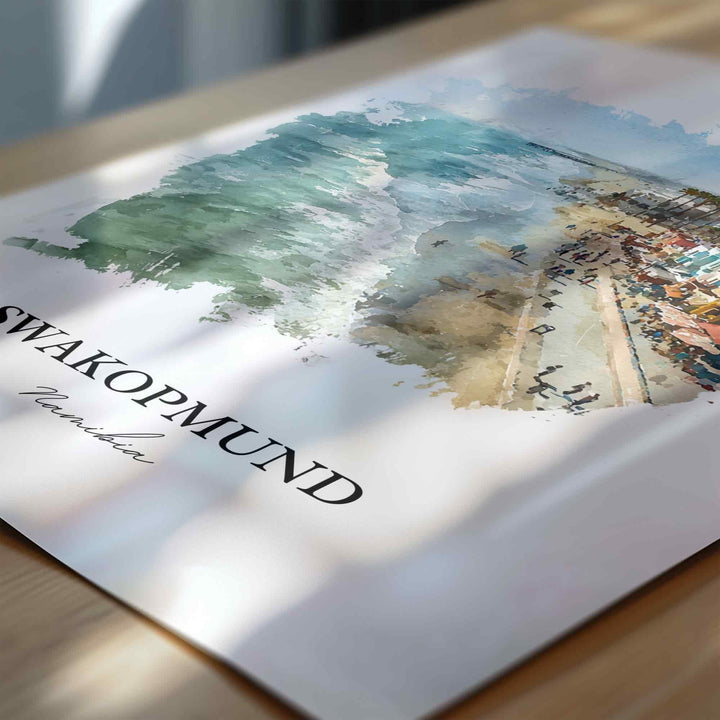 Swakopmund, Namibia – Watercolor Art Print