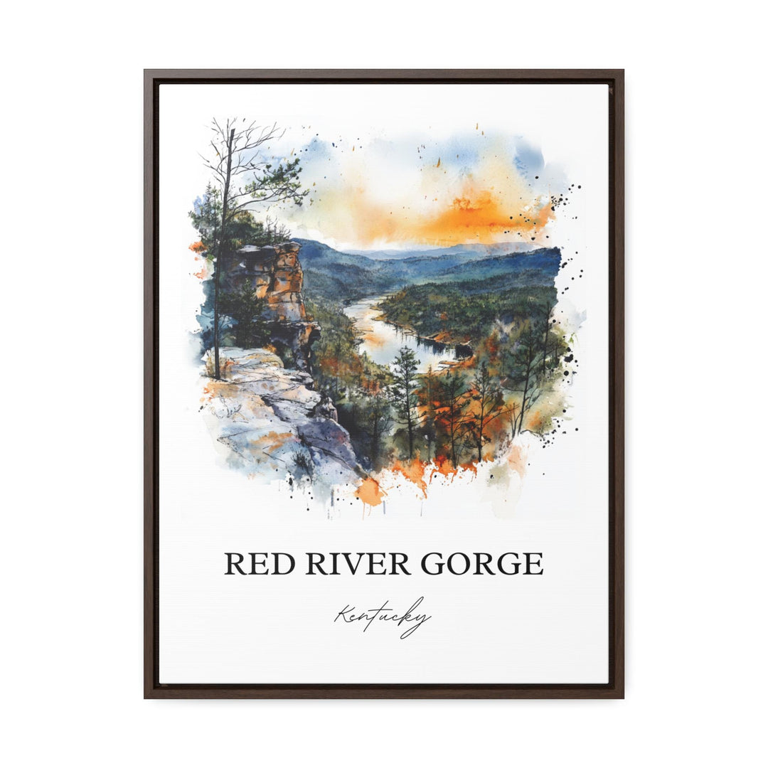 Red River Gorge, Kentucky, Kentucky – Watercolor Art Print