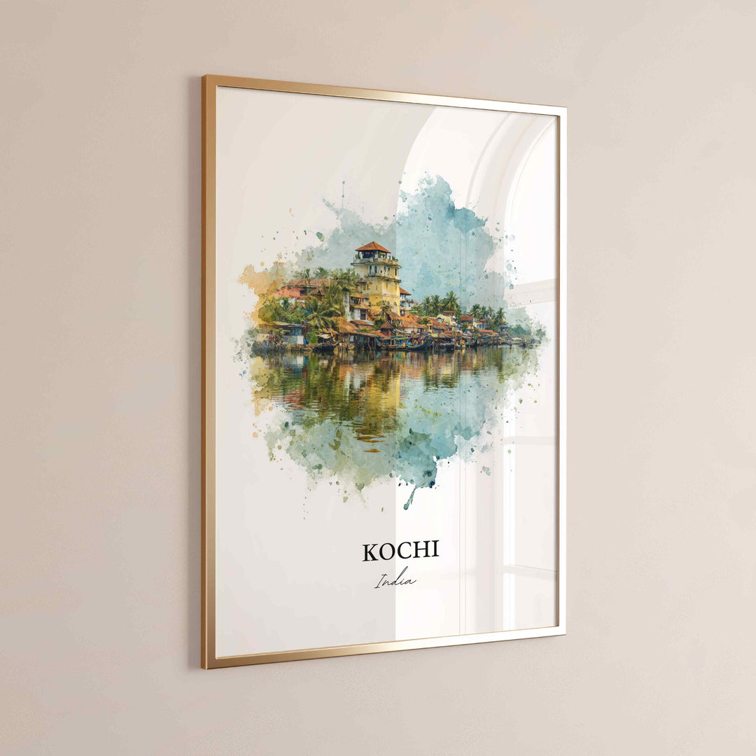 Kochi, Kerala – Watercolor Art Print