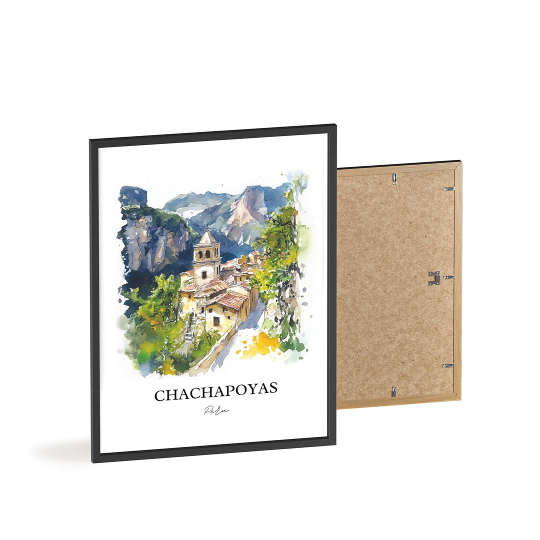 Chachapoyas Wall Art, Northern Peru Print, Peru Watercolor Art, Chachapoyas Gift, Travel Print, Travel Poster, Housewarming Gift