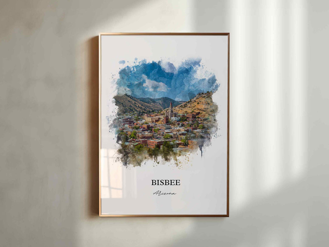 Bisbee, Arizona – Watercolor Art Print