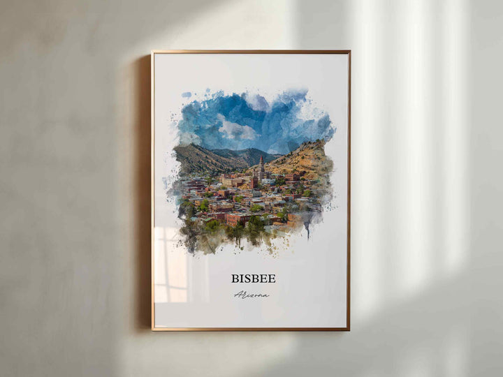 Bisbee, Arizona – Watercolor Art Print