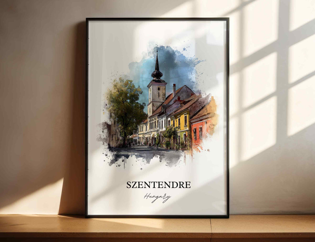 Szentendre, Hungary – Watercolor Art Print