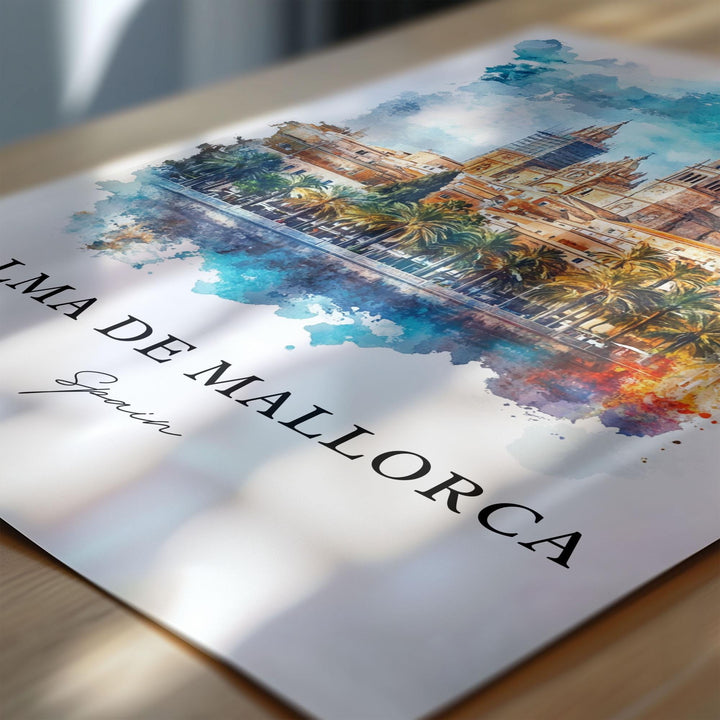 Palma de Mallorca, Spain – Watercolor Art Print
