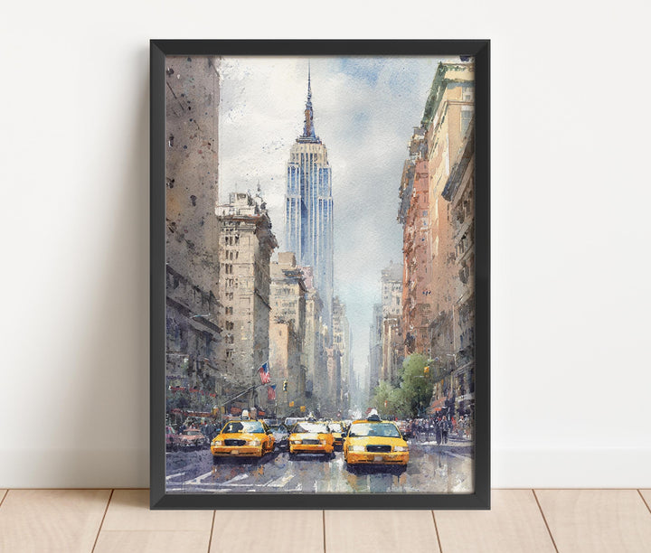 New York City, NY – Watercolor Art Print