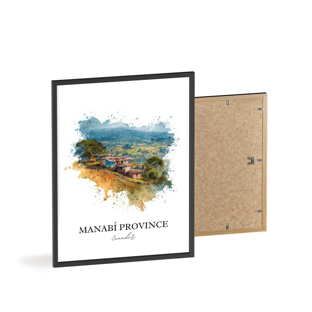 Manabí Province, Ecuador – Watercolor Art Print