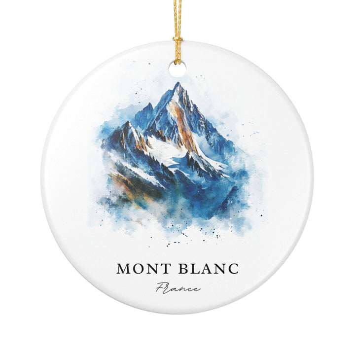 Mont Blanc Ornament: Unique Mont Blanc Souvenir, Mont Blanc France Xmas Decor, and Authentic Mt Blanc France Gift