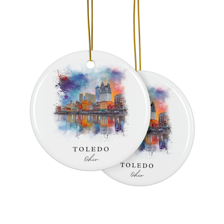 Toledo OH Ornament: Toledo Ohio Souvenir, Toledo OH Decor, and Toledo Ohio Christmas Gift