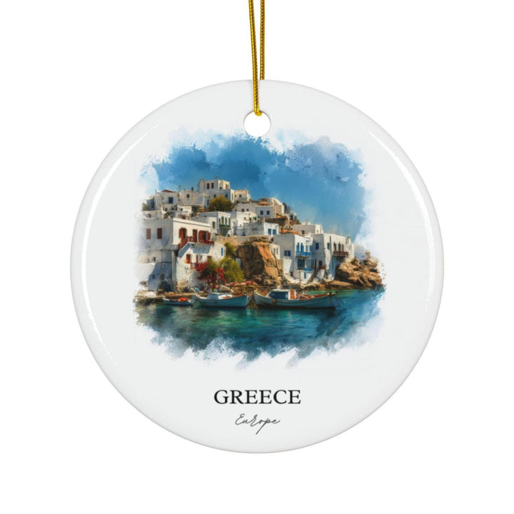 Greece Ornament: Unique Greece Souvenir, Greece Xmas Decor, and Authentic Greece Travel Gift