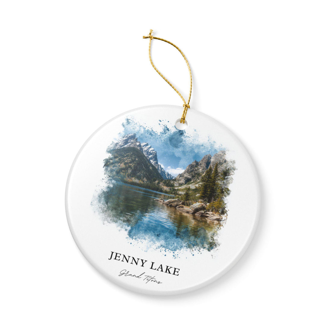 Jenny Lake Ornament: Unique Jenny Lake Souvenir, Grand Tetons Xmas Decor, and Authentic Grand Tetons Gift