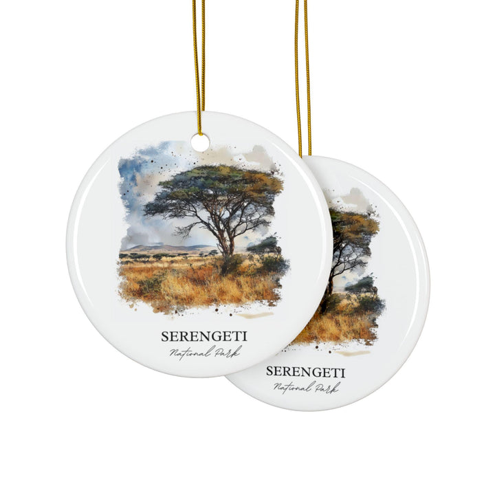 Serengeti Ornament: Unique Serengeti National Park Souvenir, Tanzania Xmas Decor, and Authentic Tanzania Gift