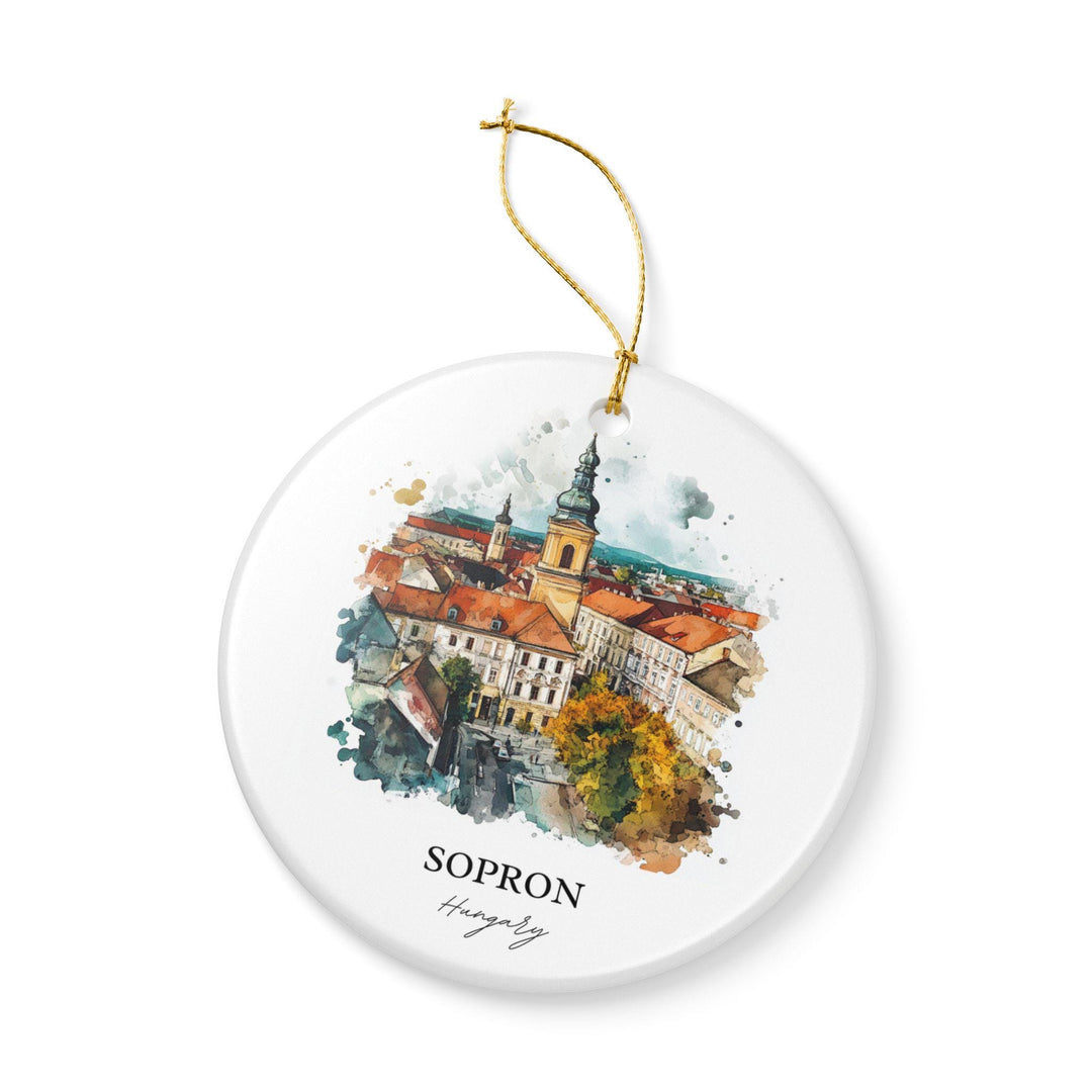Sopron Hungary Ornament: Unique Sopron Souvenir, Sopron Hungary Xmas Decor, and Authentic Hungary Souvenir