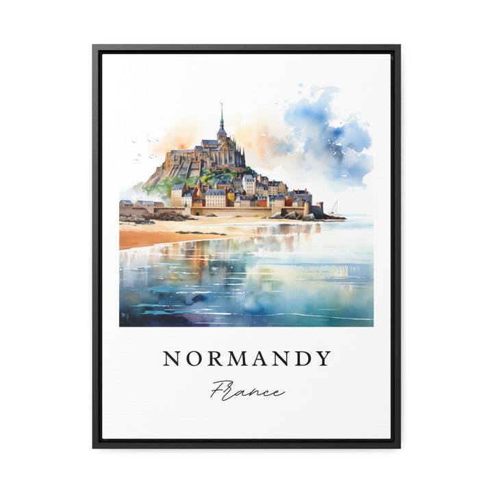 Normandy France wall art - France, Normandy poster print, Normandy FR Wedding gift, Birthday present, Custom Text, Perfect Gift