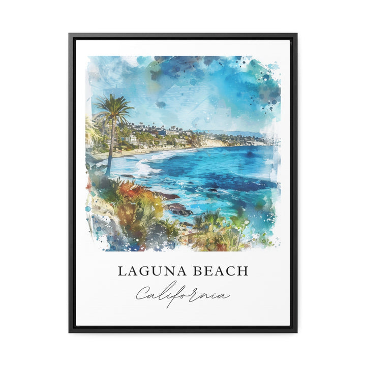 Laguna Beach Wall Art, Laguna Beach Print, Laguna Beach Watercolor, Laguna Beach CA Gift,