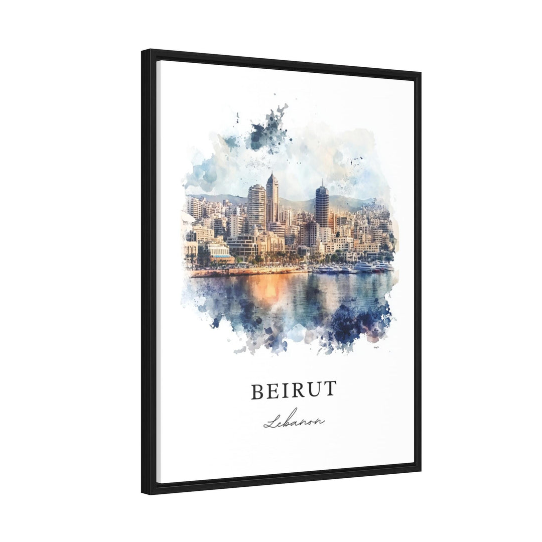 Beirut Skyline Wall Art - Lebanon Print