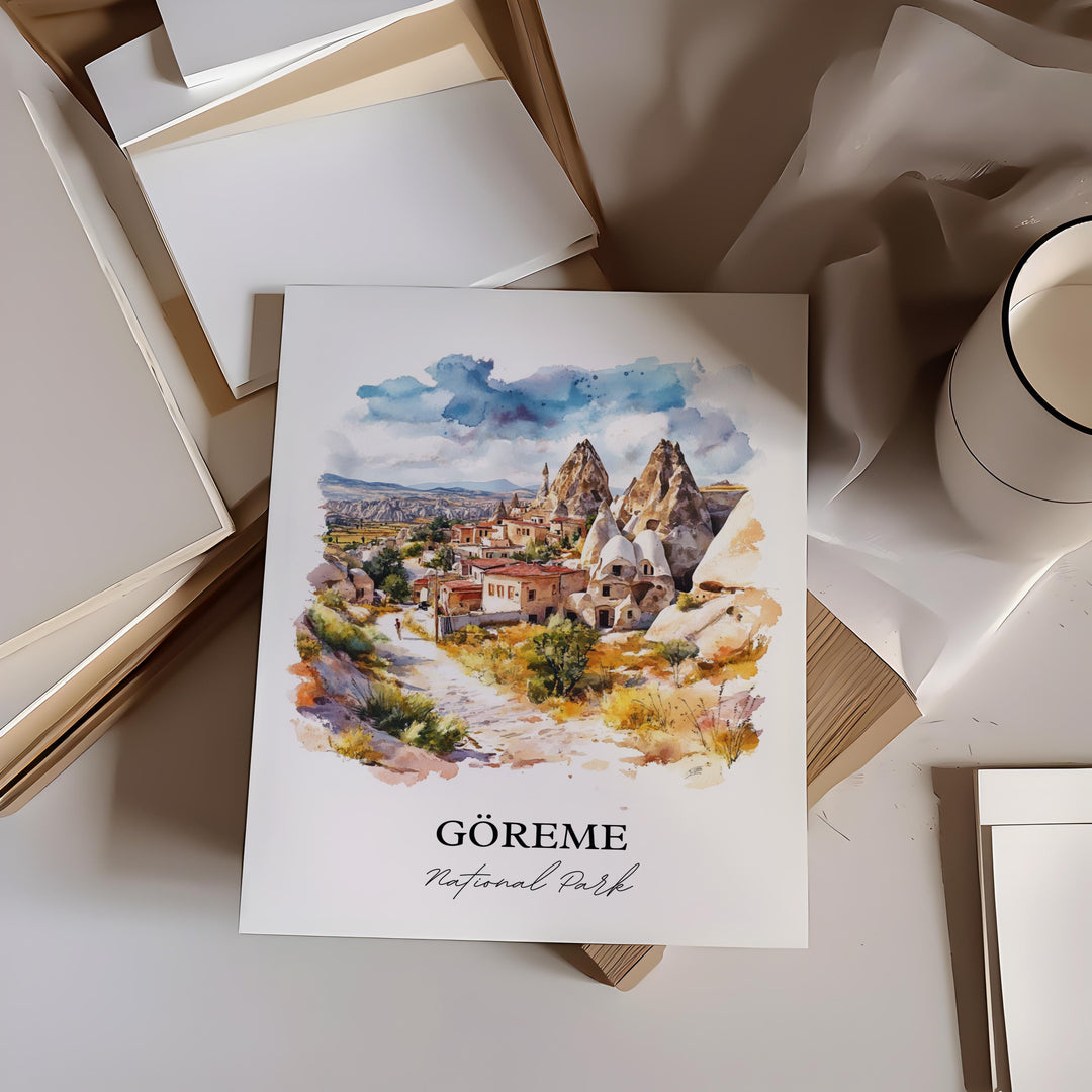 Göreme, Turkey – Watercolor Art Print