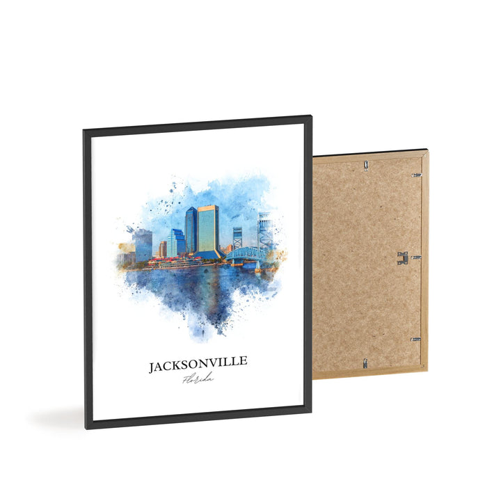 Jacksonville, Florida – Watercolor Art Print