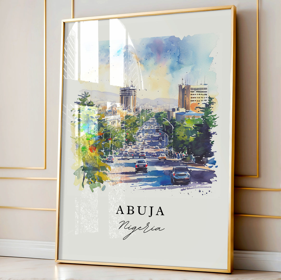 Abuja Wall Art - Nigeria Print