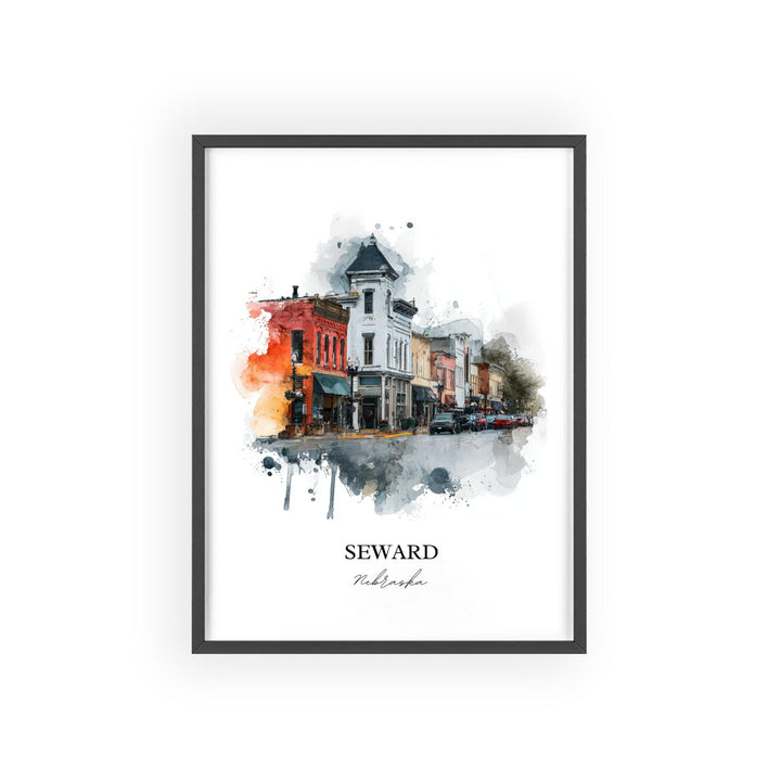 Seward, Nebraska – Watercolor Art Print