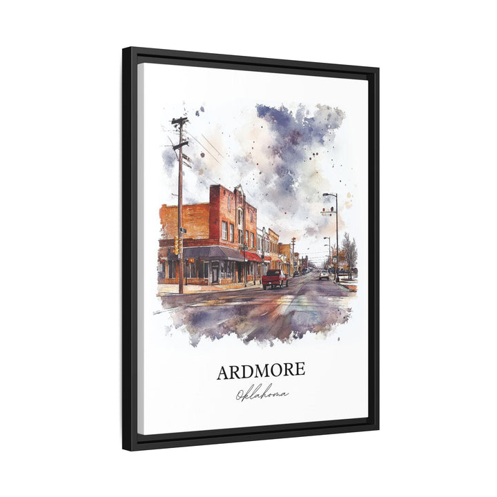 Ardmore, Oklahoma, USA – Watercolor Art Print
