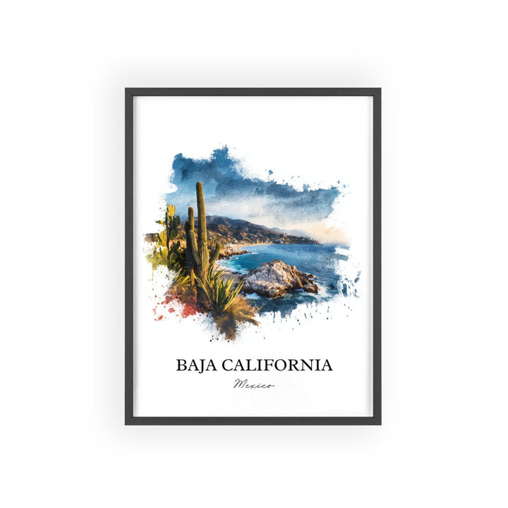 Baja California, Mexico – Watercolor Art Print