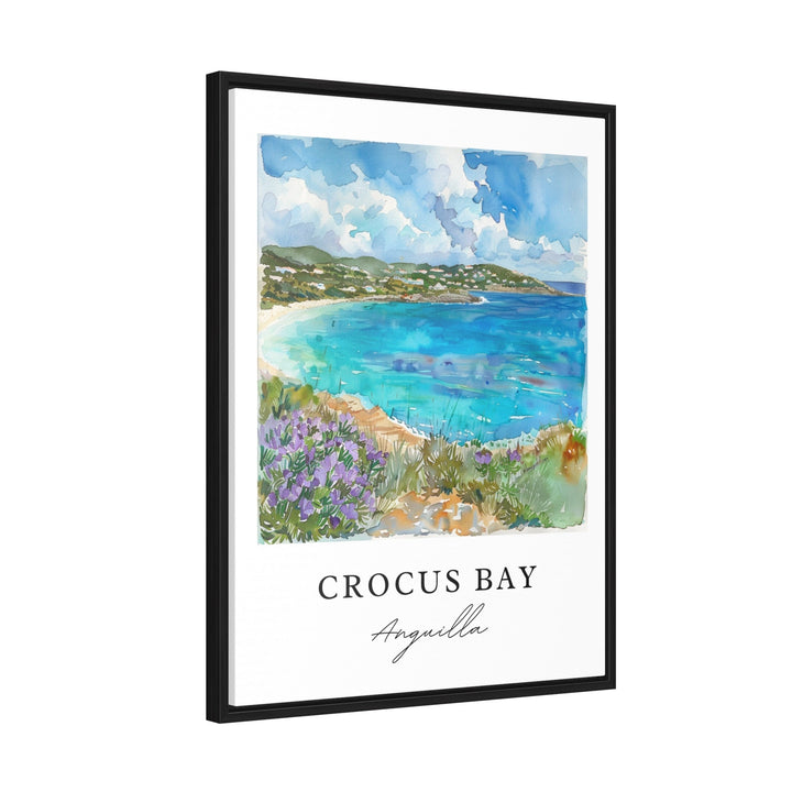 Crocus Bay Art, Anguilla Print, Anguilla Watercolor, Anguilla Travel Gift,