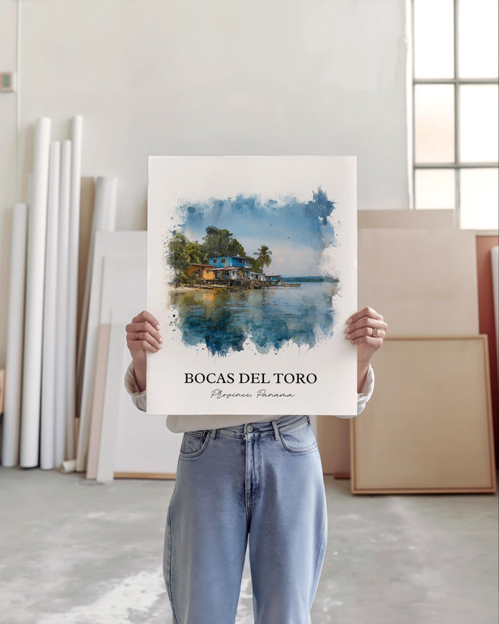 Bocas del Toro, Panama – Watercolor Art Print