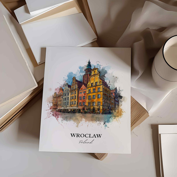 Wroclaw, Poland – Watercolor Art Print