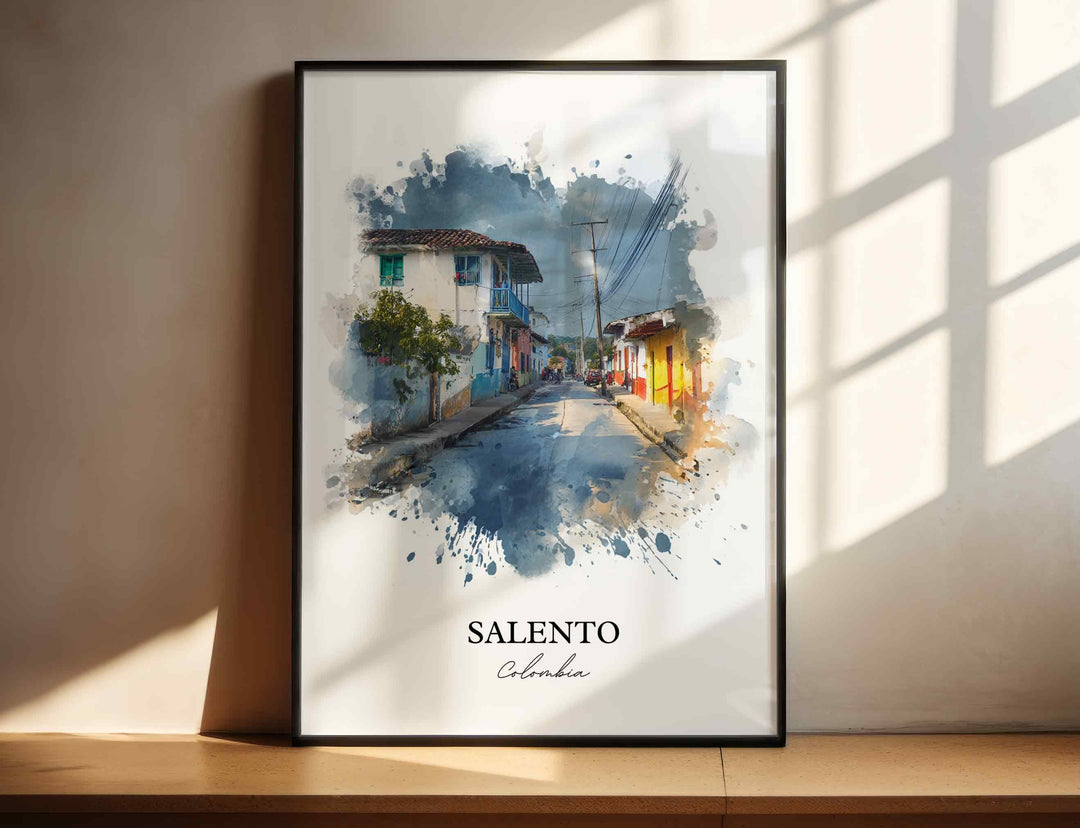 Salento, Colombia – Watercolor Art Print