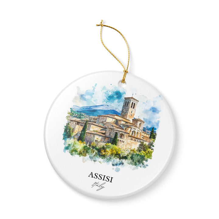 Assisi Italy Ornament: Unique Assisi Souvenir, Assisi Italy Xmas Decor, and Authentic Assisi Italy Gift