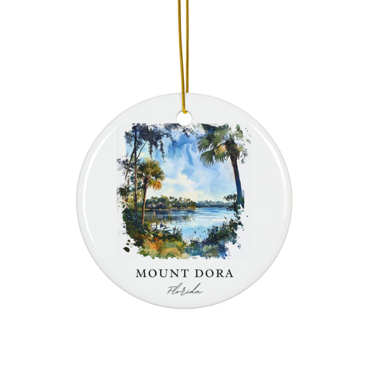 Mount Dora FL Ornament: Unique Mount Dora Souvenir, Florida Xmas Decor, and Authentic Mount Dora Florida Gift