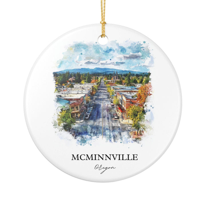 Mcminnville OR Ornament: Unique Mcminnville Souvenir, Mcminnville Xmas Decor, and Authentic Mcminnville Oregon Gift