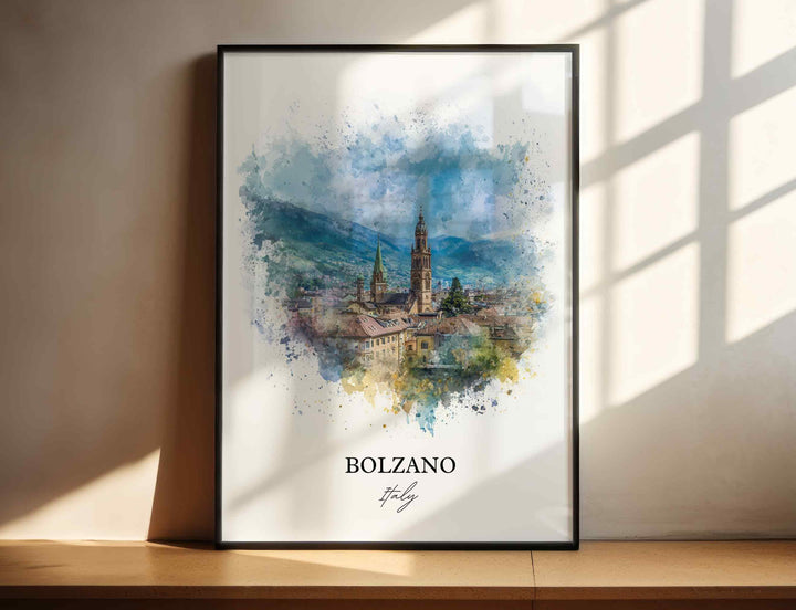 Bolzano, Italy – Watercolor Art Print