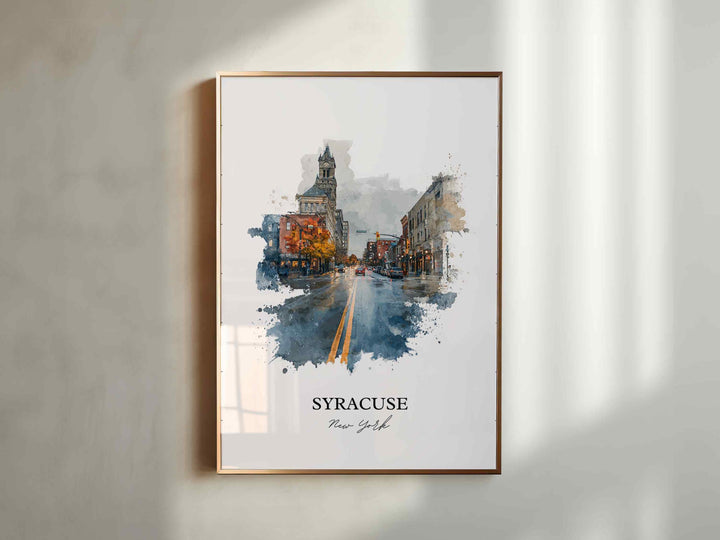 Syracuse, NY – Watercolor Art Print
